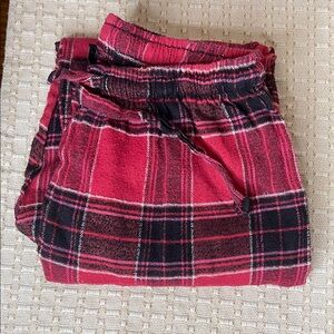 Plaid Women's Pajama Pants - Red and Black